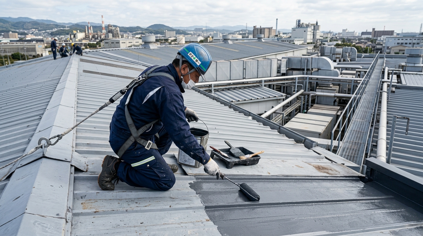 自社施工の塗装職人