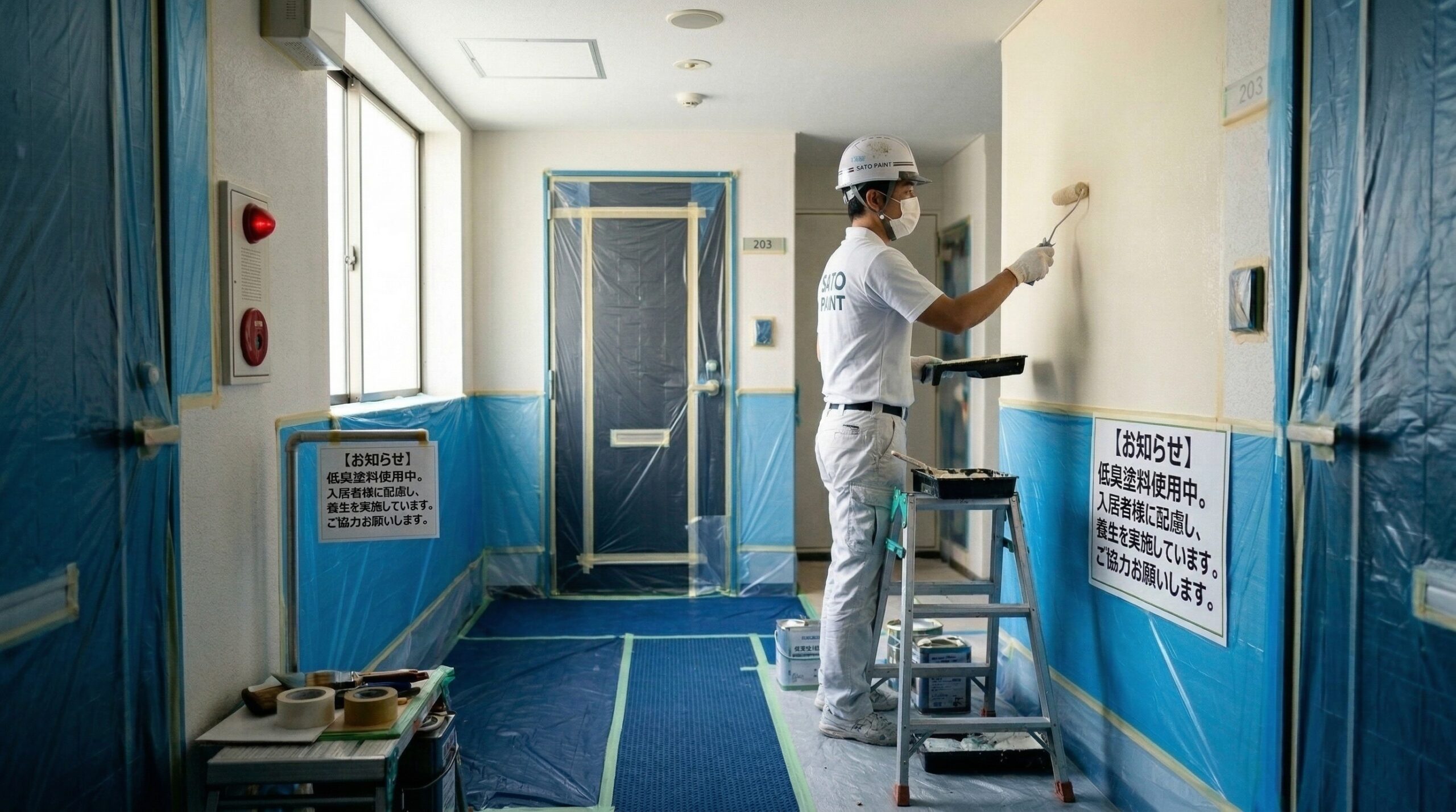 介護施設にも安心の低臭・低VOC塗料